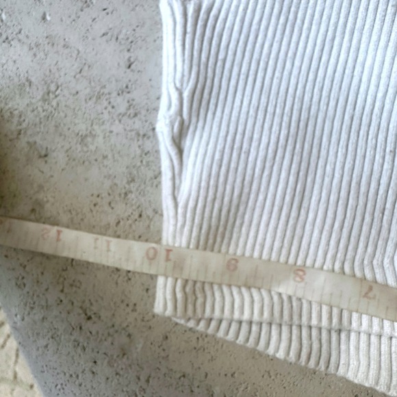 For Love & Lemons Pointelle Ribbed Tie-Front Button Up Crop Tank Top S - Picture 10 of 11